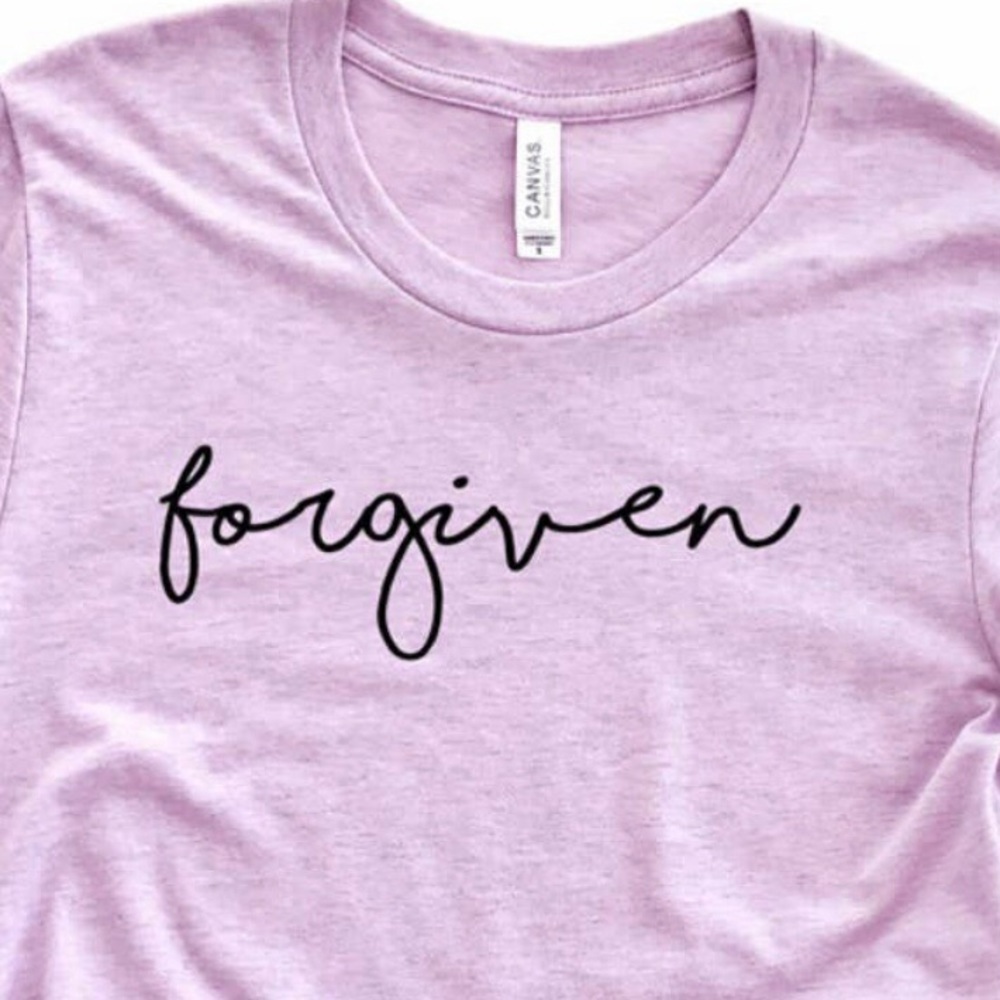 Forgiven Tee-Lilac - Picture 2 of 2